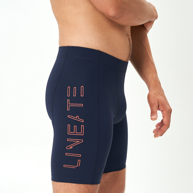 LINEATE SHORT TIGHTS NAVY